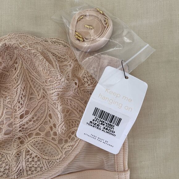 LIVELY Lace Strapless Bra for Women Shapewear Underwire SIZE 38DD - Picture 2 of 9